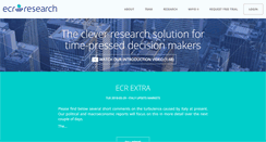 Desktop Screenshot of ecrresearch.com