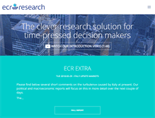 Tablet Screenshot of ecrresearch.com